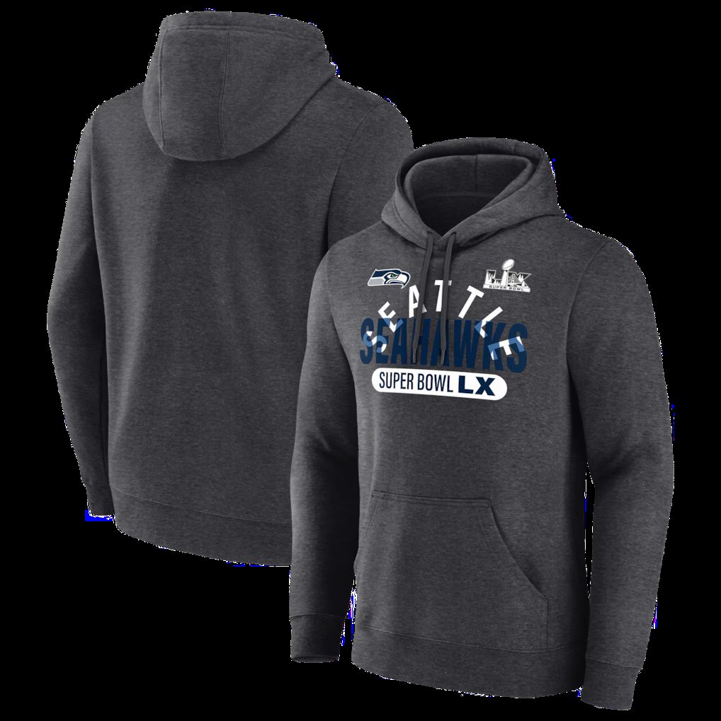 Men 2026 NFL Seattle Seahawks hoodie grey 0013